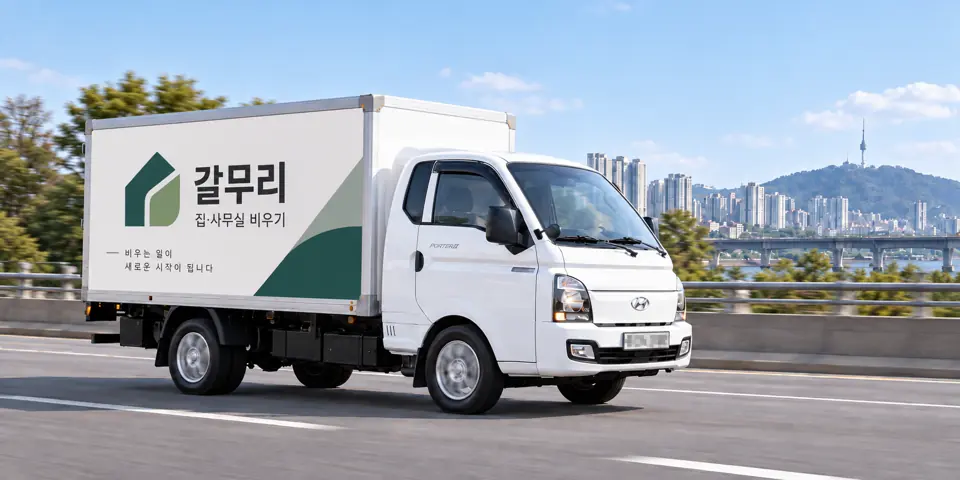 오전동 유품정리 | 갈무리 작업 차량, 그림